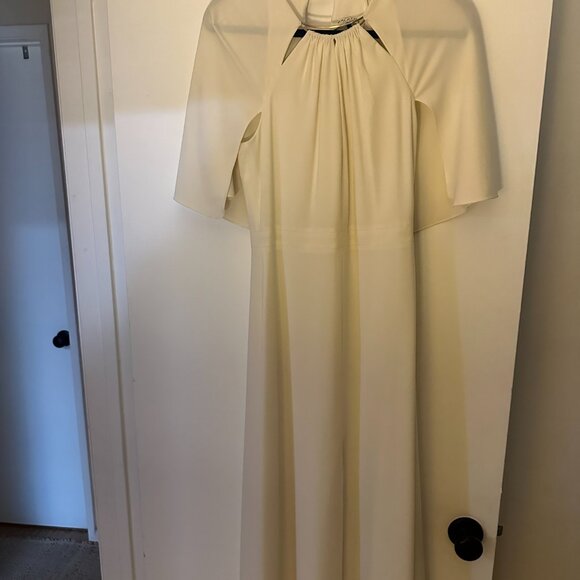 Halston Heritage White Floor Length Dress - Picture 2 of 7